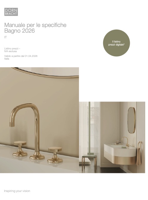 Dornbracht - Price list Bagno | Aprile 2026