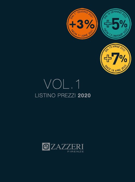 Zazzeri - Price list Vol.1 (agg.to 03/2022)