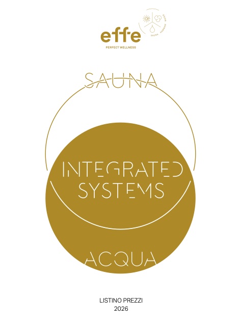 Effe - Liste de prix Sauna | Sistemi integrati | Acqua-