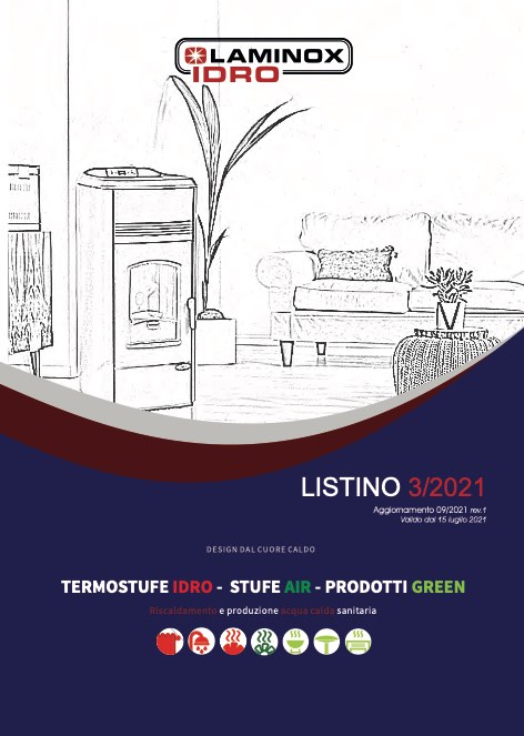 Laminox - Lista de precios Termostufe - stufe air - prodotti green (3-2021 aggiornamento)