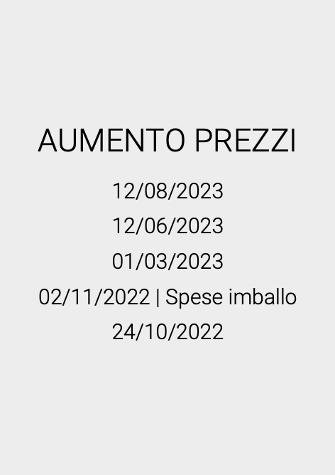 Acqua Brevetti - Price list AUMENTO PREZZI