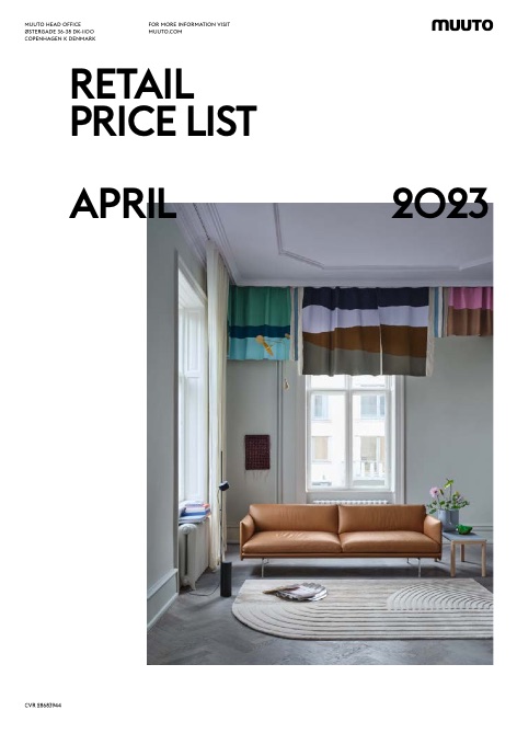 Muuto - Price list RETAIL | April 2023