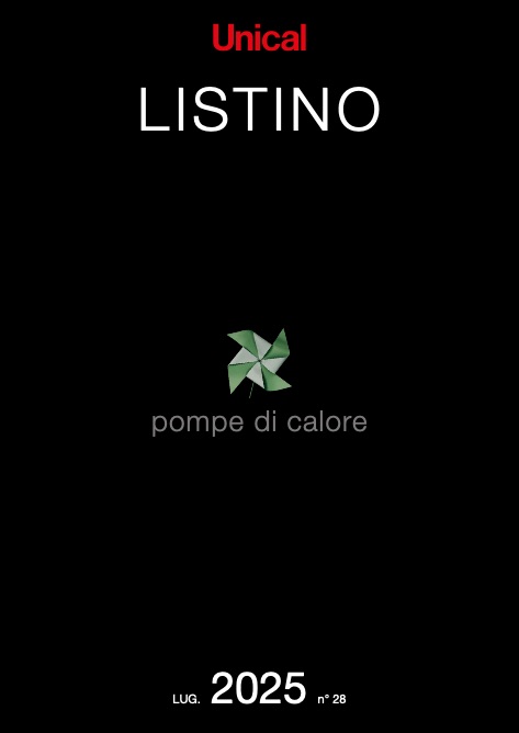 Unical - Прайс-лист POMPE DI CALORE