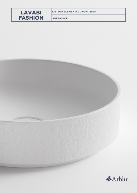 Arblu - Прайс-лист Lavabi Fashion - Appendice