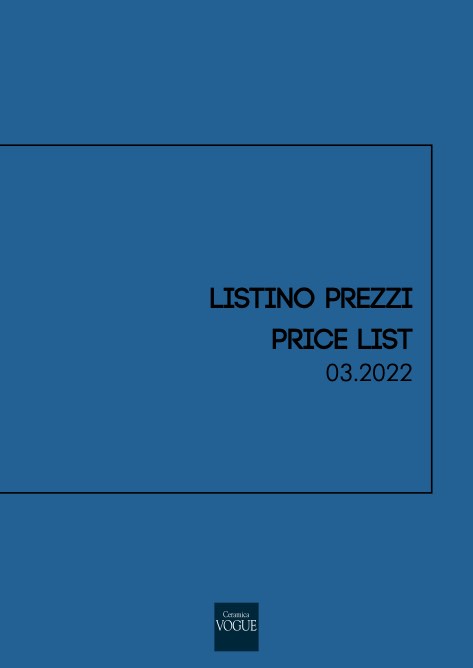 Vogue - Price list Rev. 03.2022