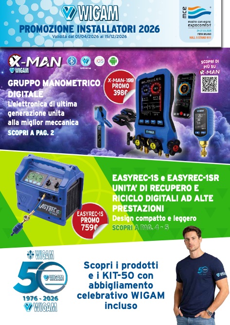 Wigam - Price list Promozione installatori 2026