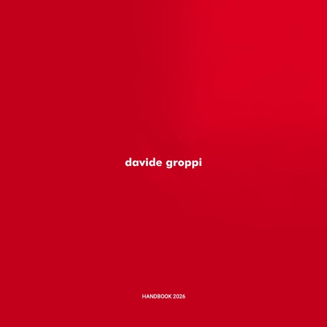 Davide Groppi - Catalogue Handbook 2026