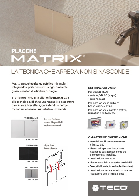 Teco - Liste de prix Placche Matrix