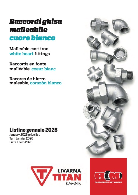 Raccorderie Metalliche - Listino prezzi Ghisa | Gennaio 2026