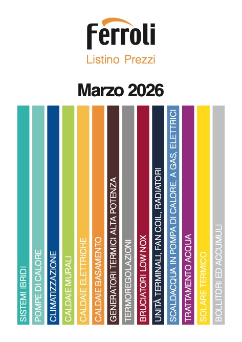 Ferroli - Price list Giugno 2026