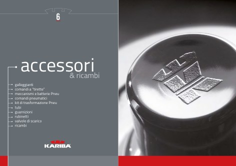 Kariba - Catálogo ACCESSORI & RICAMBI