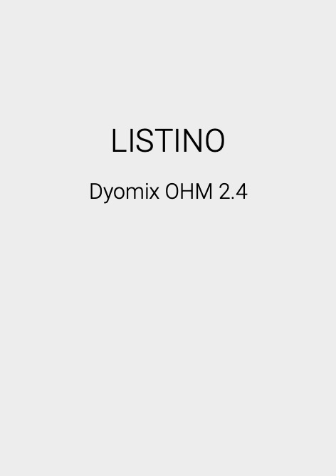 Castolin - Price list Dyomix OHM 2.4