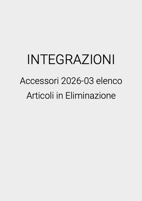 Inda - Price list INTEGRAZIONI