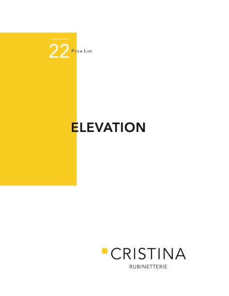Cristina - Listino prezzi Elevation