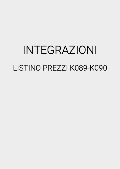 Icma - Price list INTEGRAZIONI