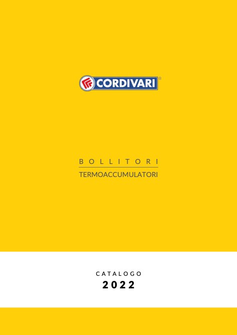 Cordivari - Catalogo Bollitori | Termoaccumulatori