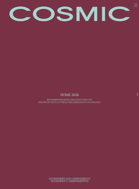 Cosmic - Catalogo Home