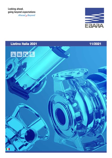 Ebara Pumps Europe - Listino prezzi 11/2021