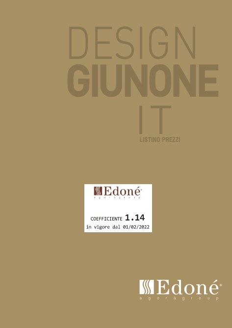 Edonè - Listino prezzi Design Giunone