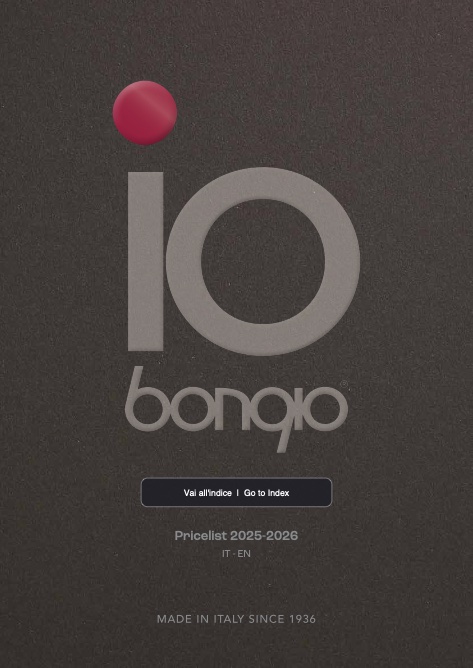 Bongio - Listino prezzi 2025/2026