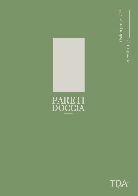 Tda - Price list Pareti Doccia