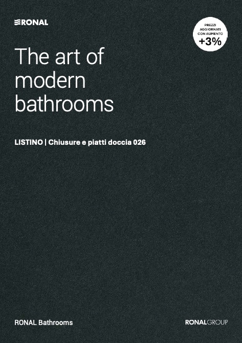 Glass - Liste de prix CHIUSURE E PIATTI DOCCIA