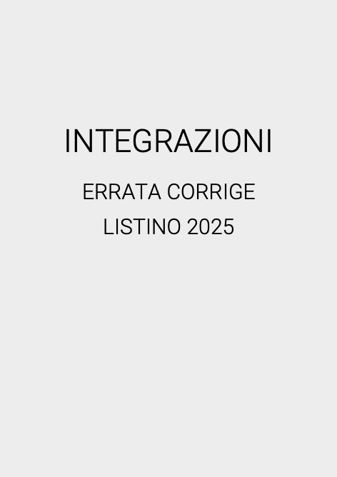 Multiclima - Прайс-лист INTEGRAZIONI