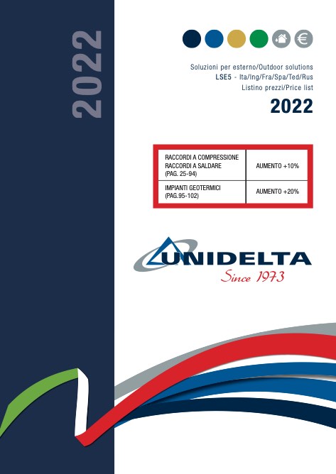 Unidelta - Listino prezzi LSE5 - Soluzioni per esterno