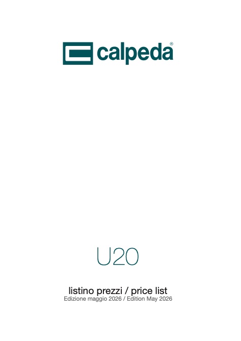 Calpeda - Price list 50Hz U20