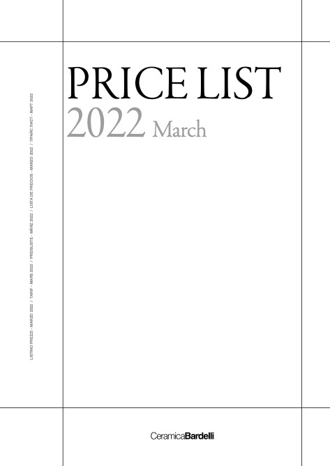 Bardelli - Listino prezzi Rev.2 2022