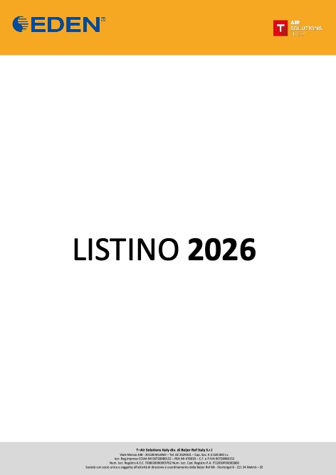 Toshiba Italia Multiclima - Прайс-лист 2026 - Rev. 1