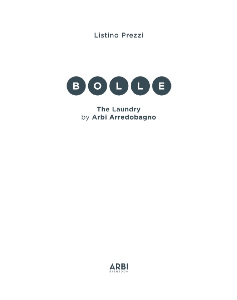 Arbi Arredobagno - Listino prezzi Bolle 2026