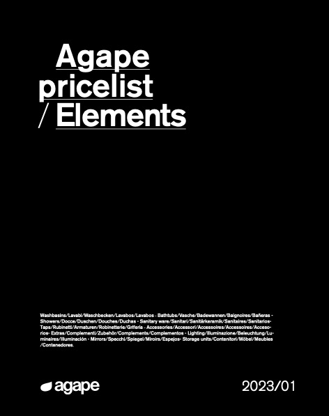 Agape - Price list Elements | 2023/01