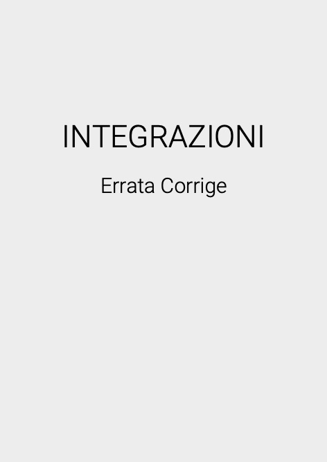 La Nordica - Price list INTEGRAZIONI