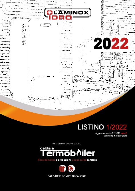 Laminox - Price list Caldaie Termoboiler 1/2022 (Agg.to 02/2022 rev.1)