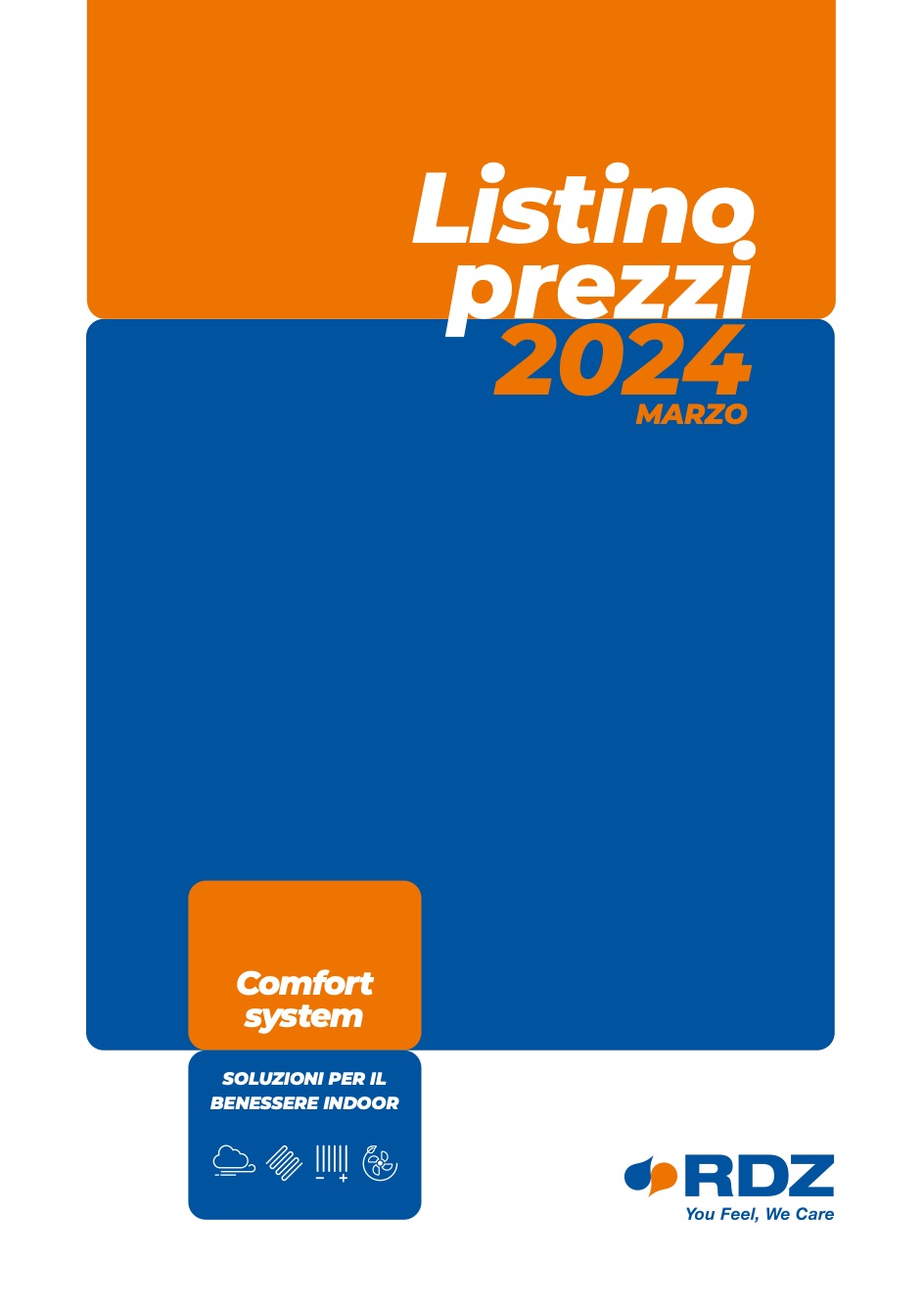 Listino prezzi Rdz Comfort System 2024