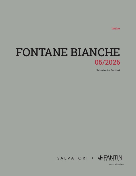 Fantini - Price list Fontane Bianche (Rev. 01)