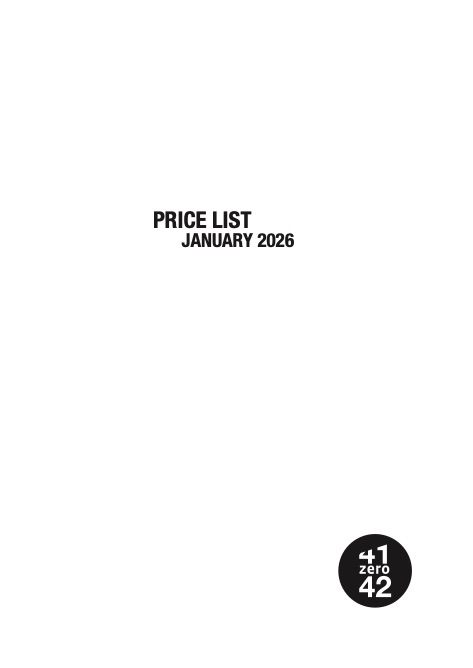 41zero42 - Lista de precios 2026