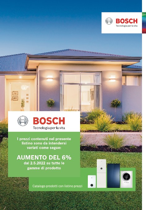 Bosch Termotecnica - Price list 2022 (agg.to 2/5/2022)