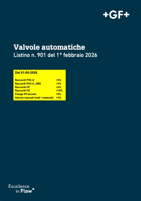 Georg Fischer - Price list Nr. 901 | Valvole automatiche