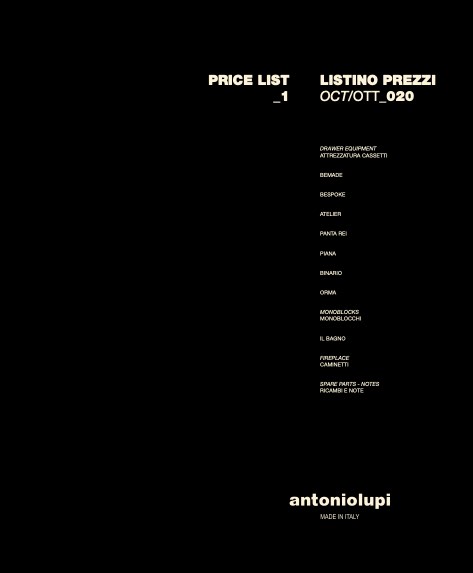 Antonio Lupi - Lista de precios Ott-020-1