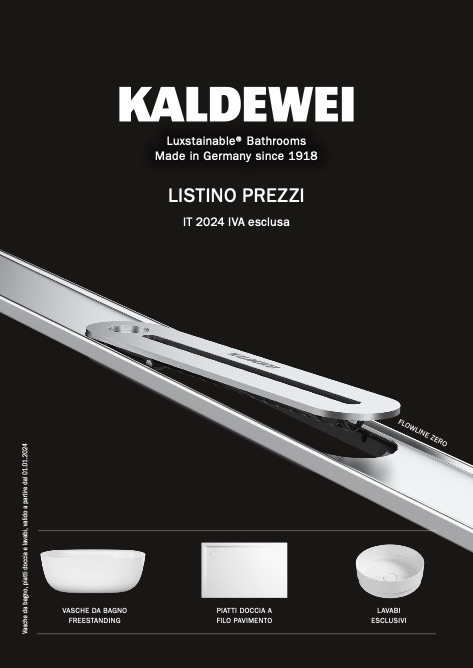 Kaldewei - Listino prezzi Aprile 2024