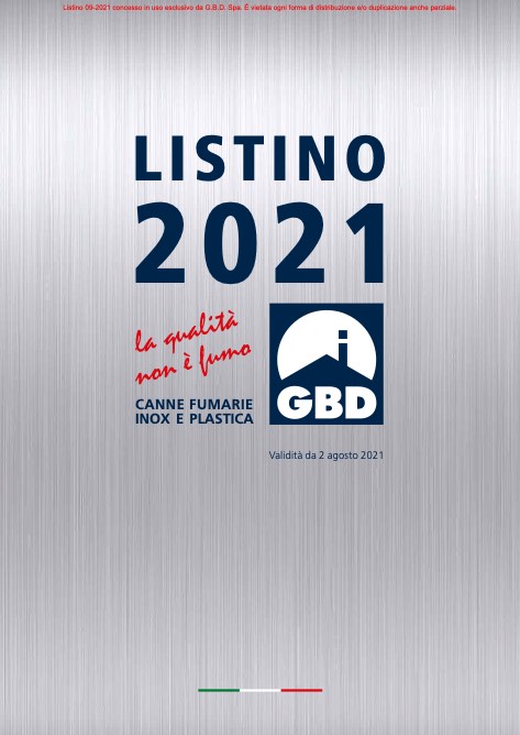 Gbd - Listino prezzi 2021