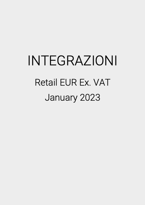 Massimo Copenaghen - Price list INTEGRAZIONI