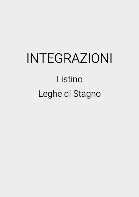 Facot Chemicals - Listino prezzi INTEGRAZIONI