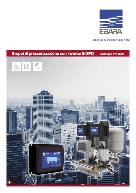 Ebara Pumps Europe - Catálogo Gruppi di pressurizzazione con inverter E-SPD
