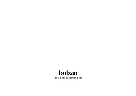Bolzan - Katalog Sofabeds collection book