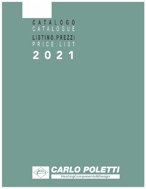 Carlo Poletti - Lista de precios Catalogo/Listino 2021