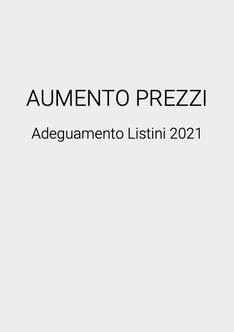 Cordivari Design - Price list Aumento Prezzi