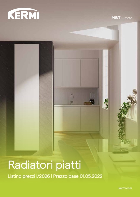 Kermi - Listino prezzi Radiatori Piatti | Maggio 2026